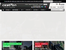 Tablet Screenshot of cyclescesbron.fr